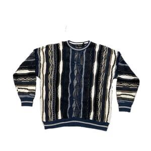 Vintage Lorenzo 3D Textured COOGI Style Multicolor Sweater